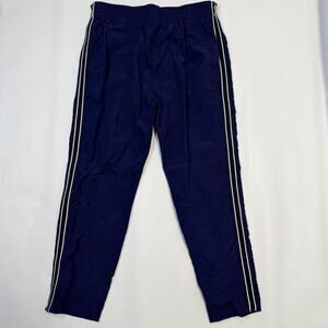 Mitchell & Ness Pants Mens Medium Navy Snap Tear Away Breakaway Track Mesh
